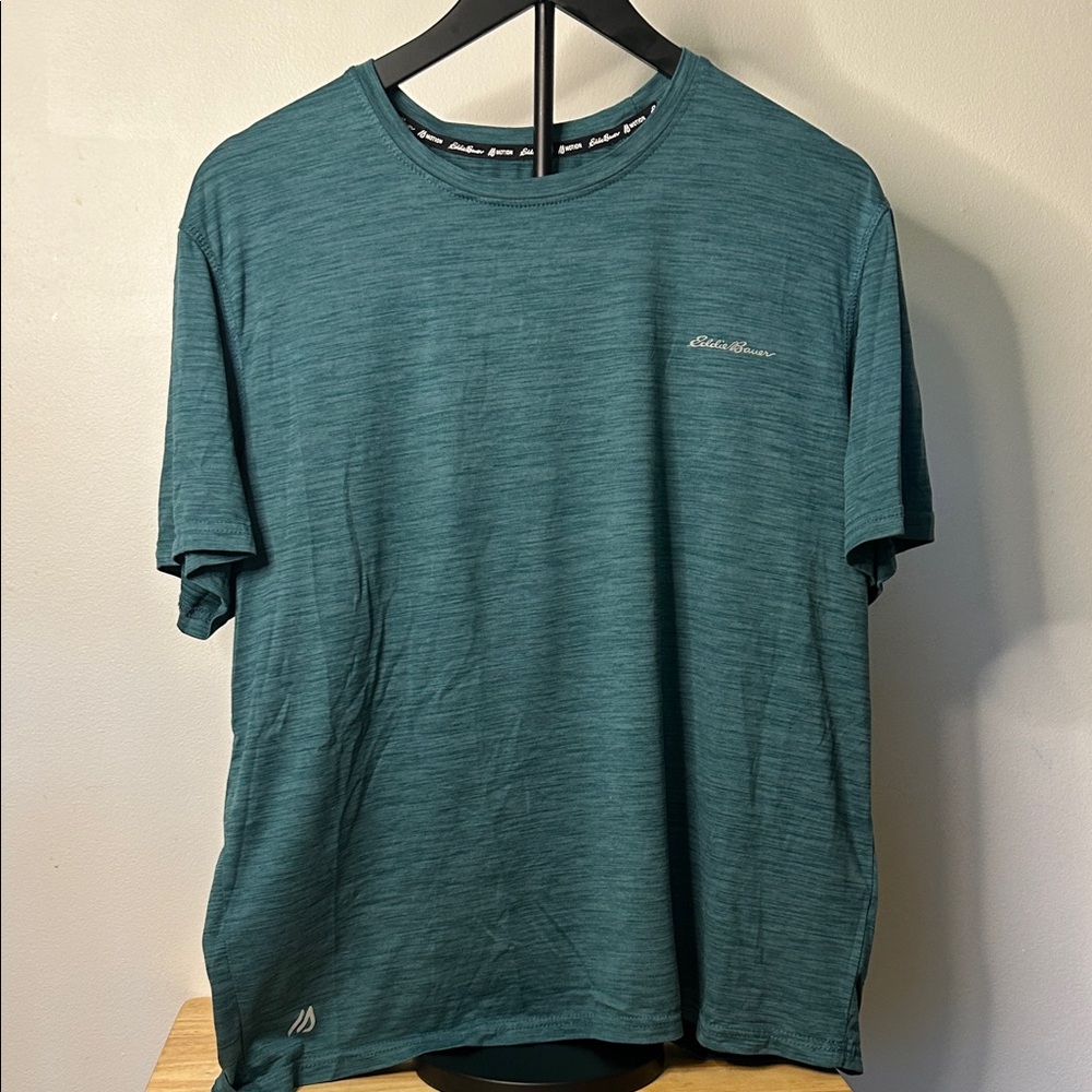 Eddie Bauer Men's Teal Short Sleeve Shirt